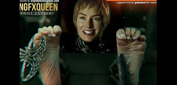  Cersei Lannister feet soles tickling Lena Headey